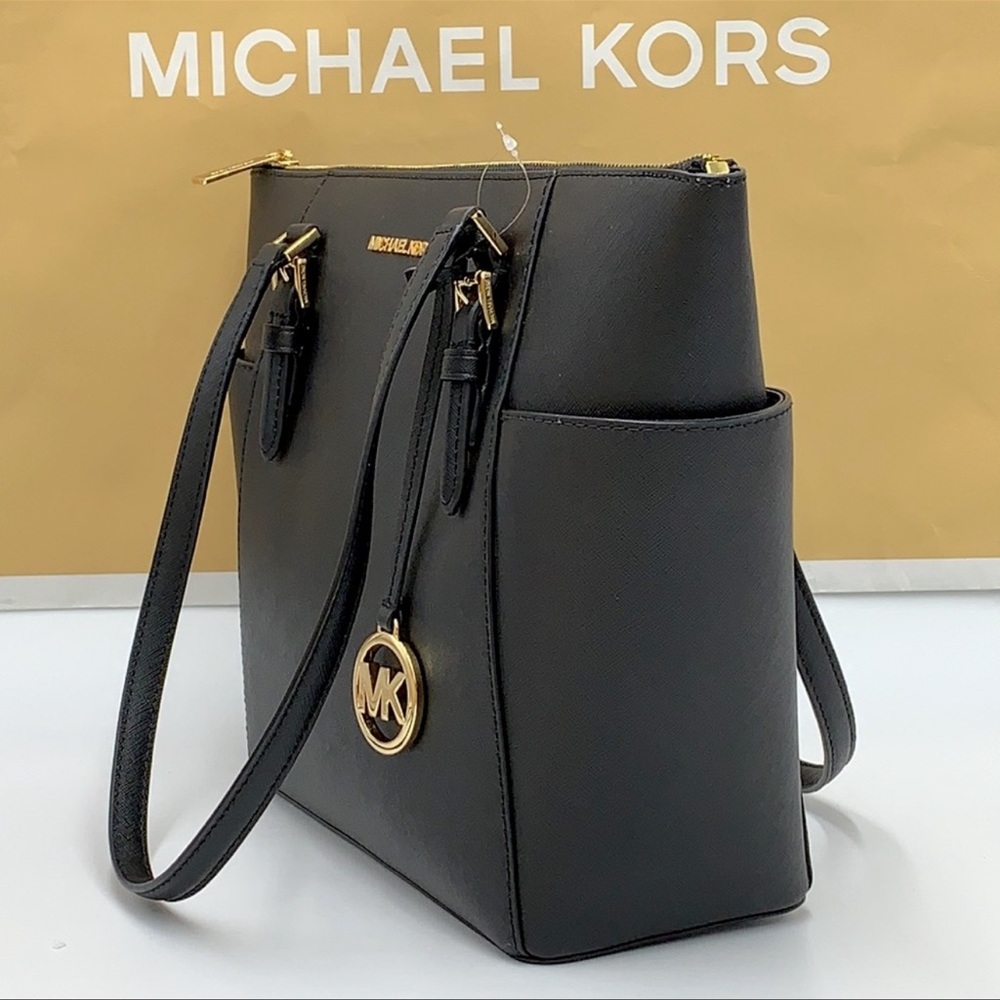 MICHAEL KORS Charlotte Large Leather Top-Zip Tote - Picture 6 of 16